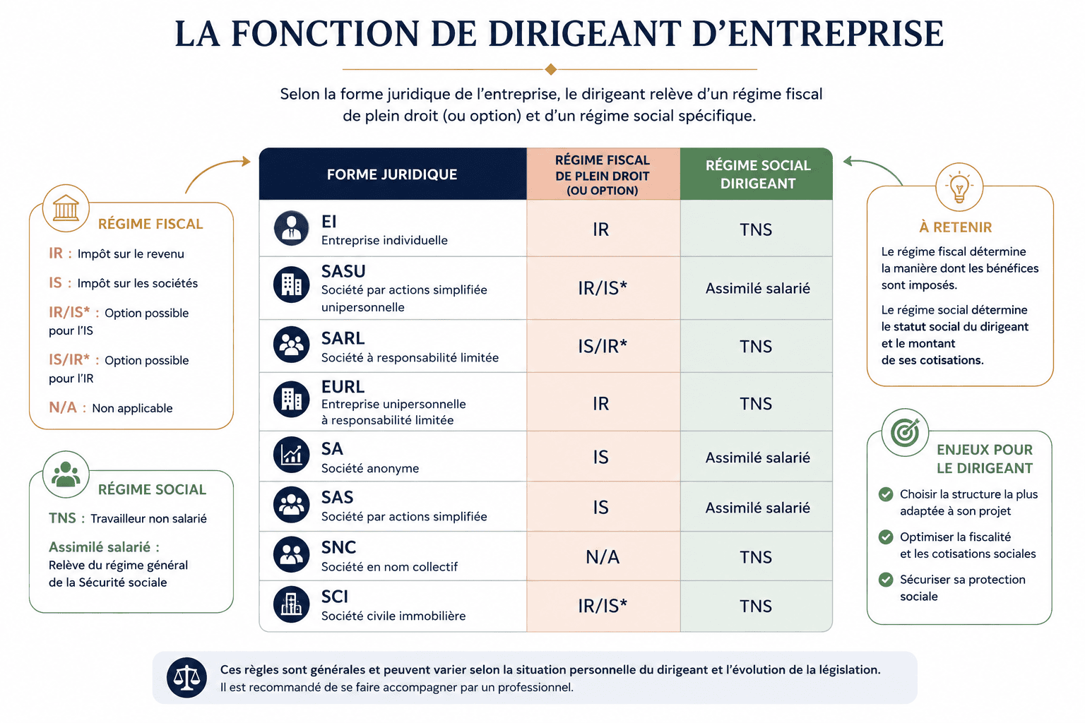 régime social dirigeant entreprise