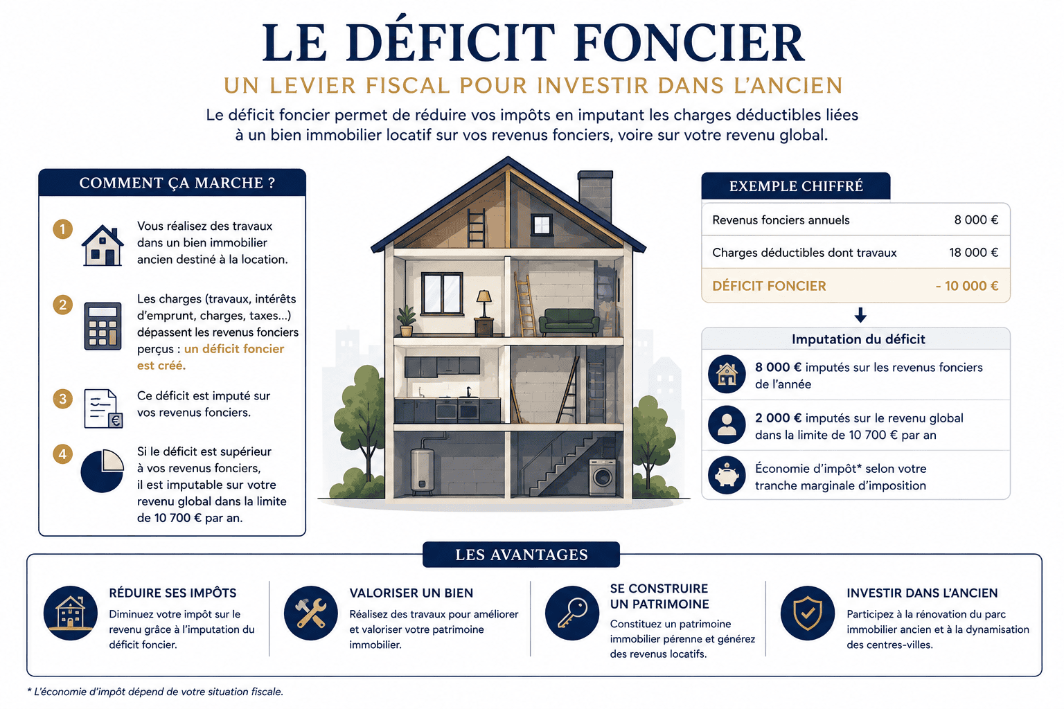 travaux éligibles déficit foncier