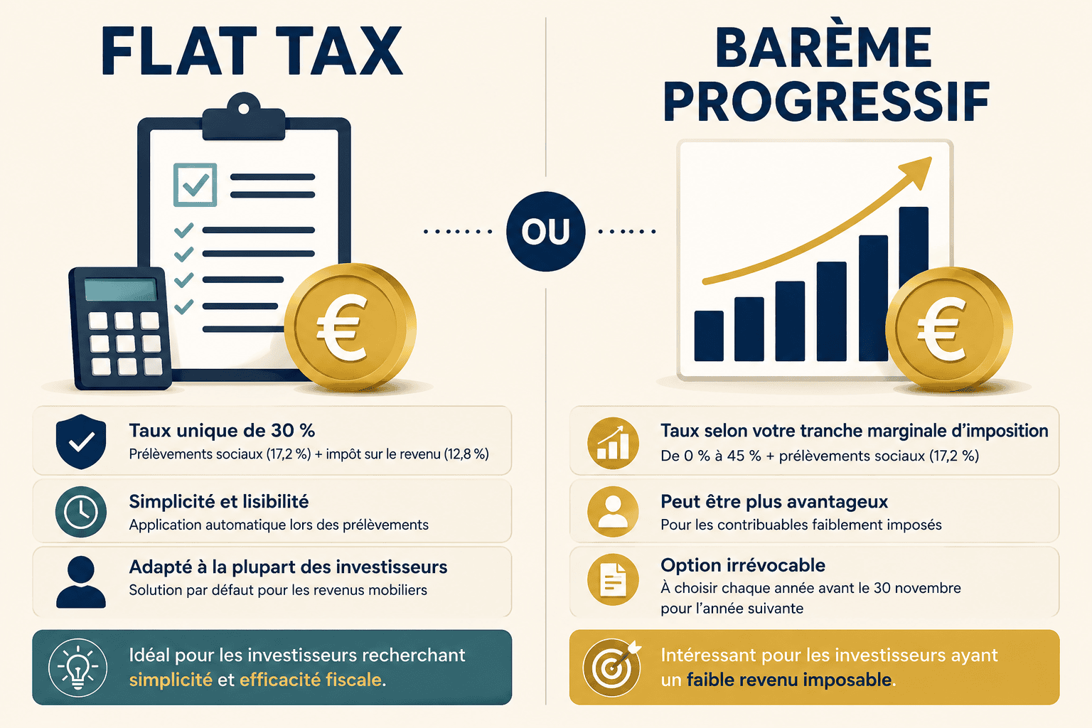 flat tax ou barem progressif, que choisir?