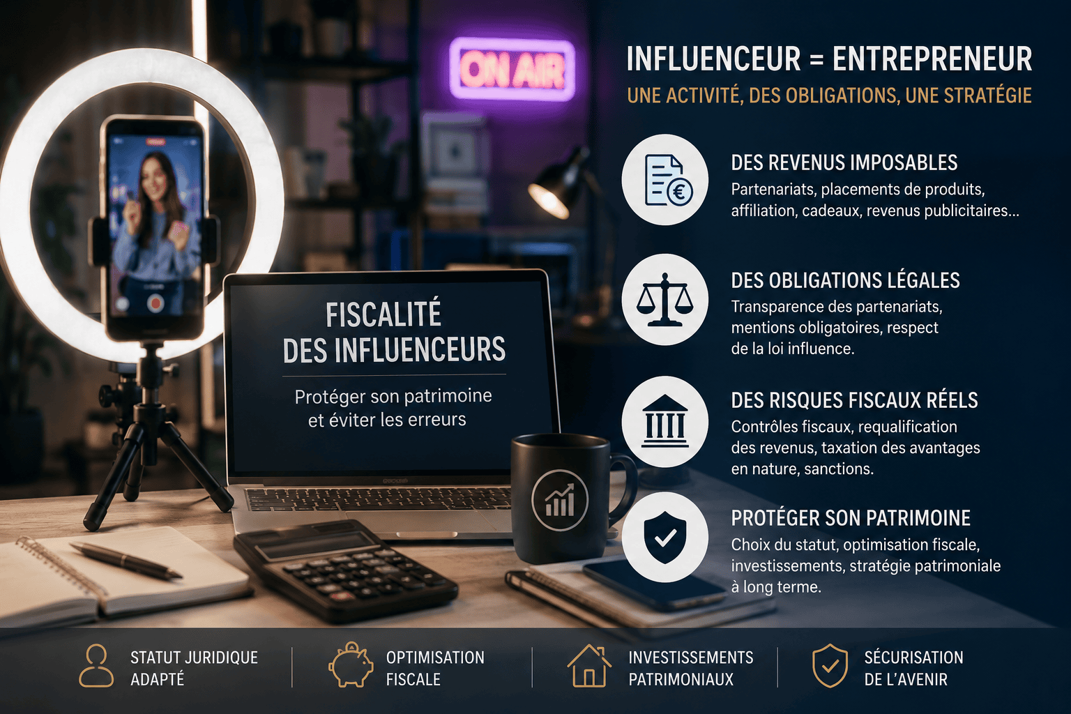 fiscalité des influenceurs