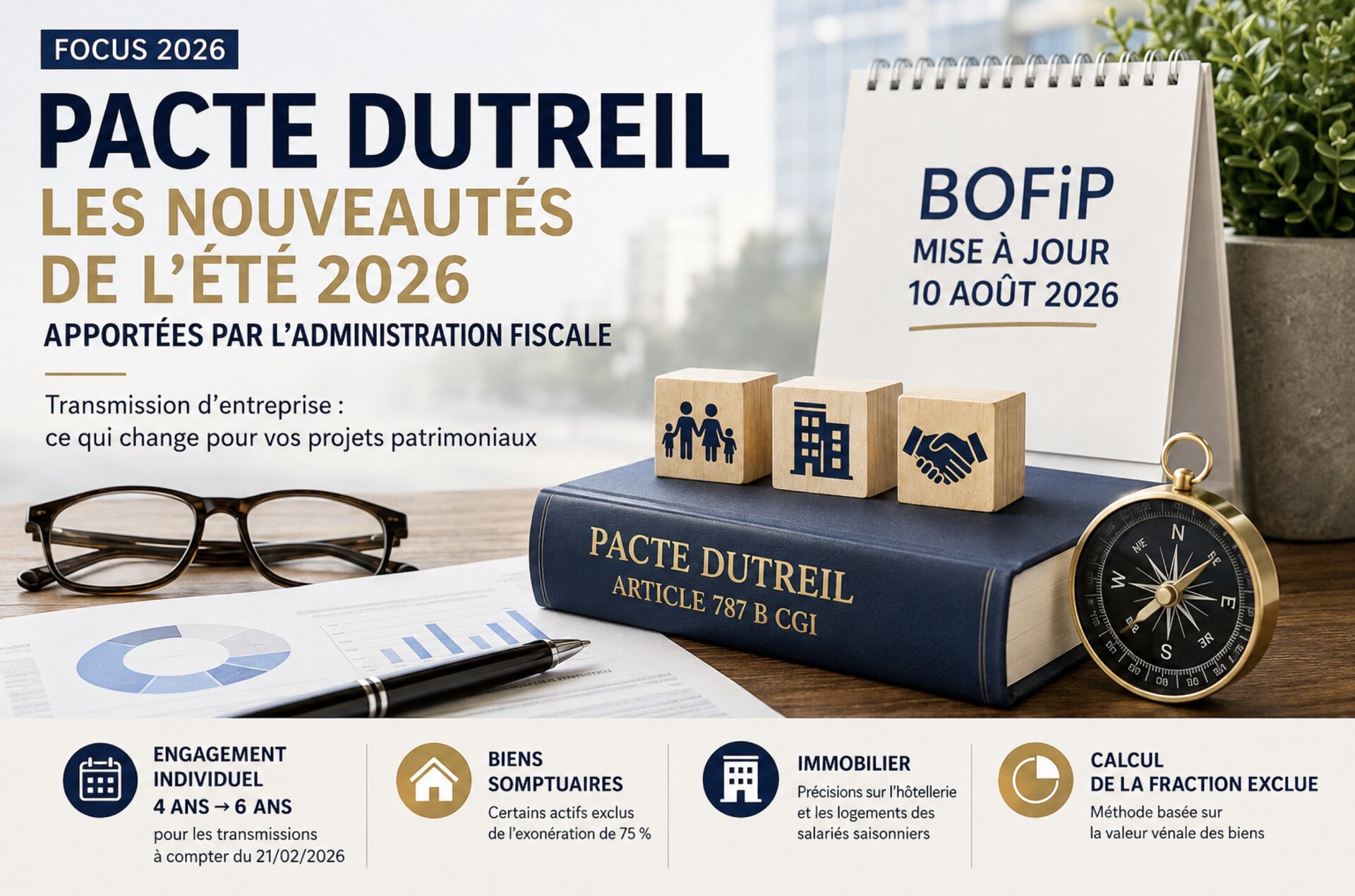 pacte dutreil nouveautés 2026