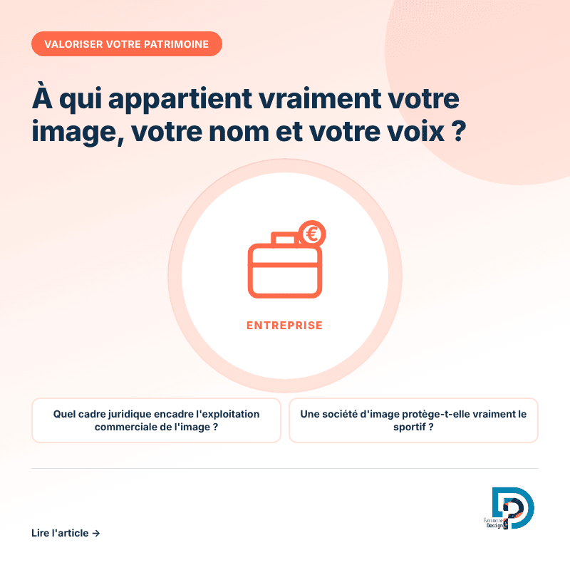 Le droit à l'image du sportif, qui couvre son nom, sa voix et son apparence