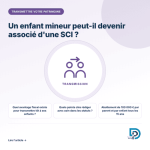 Un enfant mineur associé d'une SCI familiale