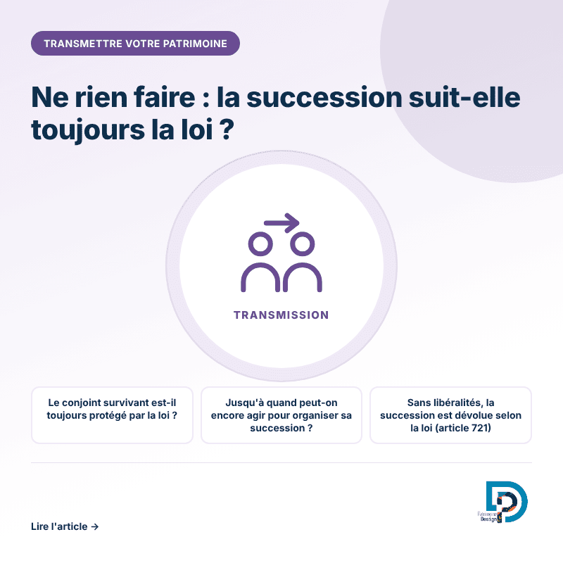 La succession réglée par la loi en l'absence de toute préparation