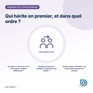 L'ordre des héritiers et les degrés de parenté dans une succession